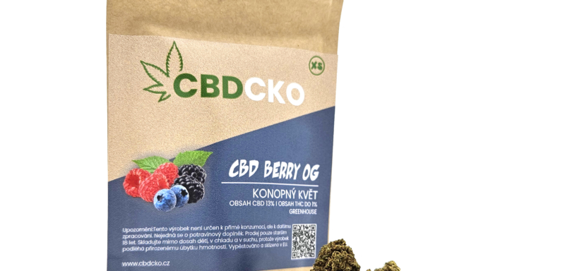CBD Konopný květ Blueberry 12% CBD Váha: 500 g